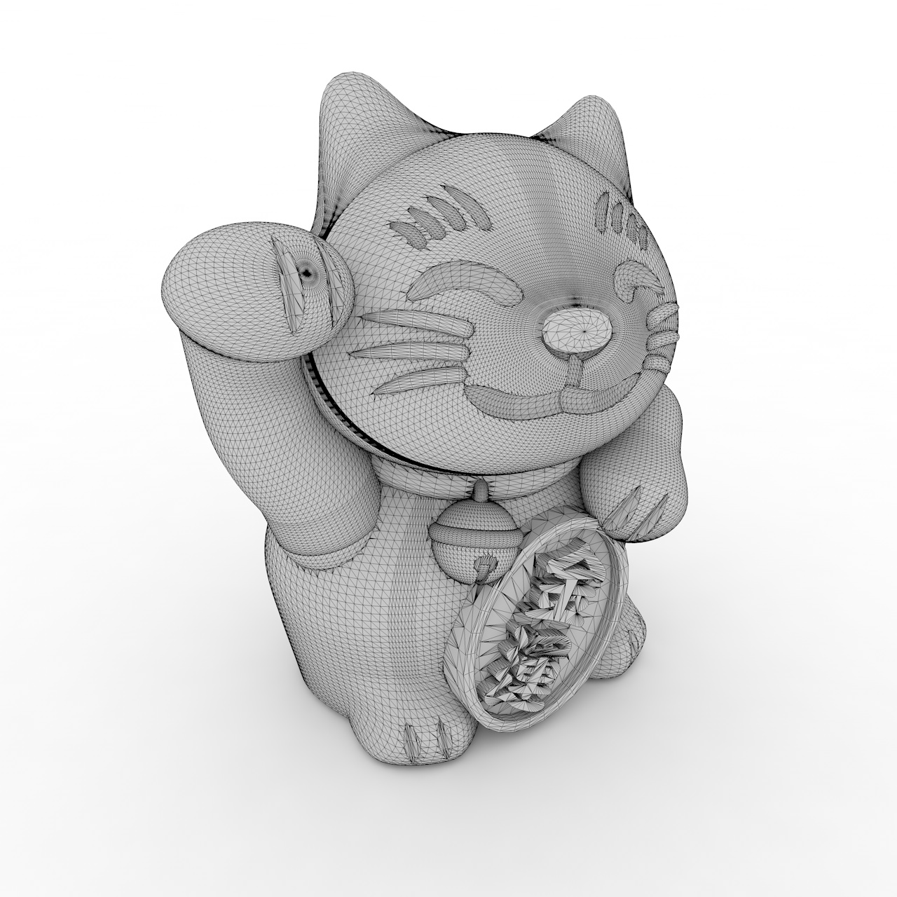 3d модель кошачьего кота Money