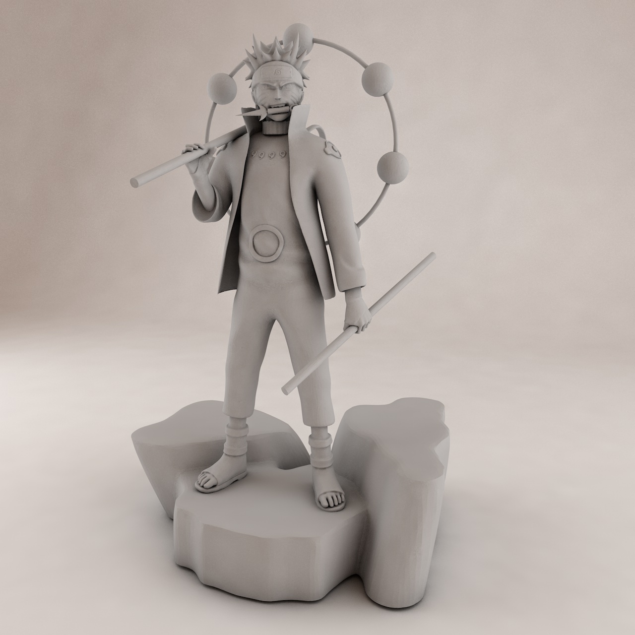 Model de imprimare 3D Naruto Rikudou
