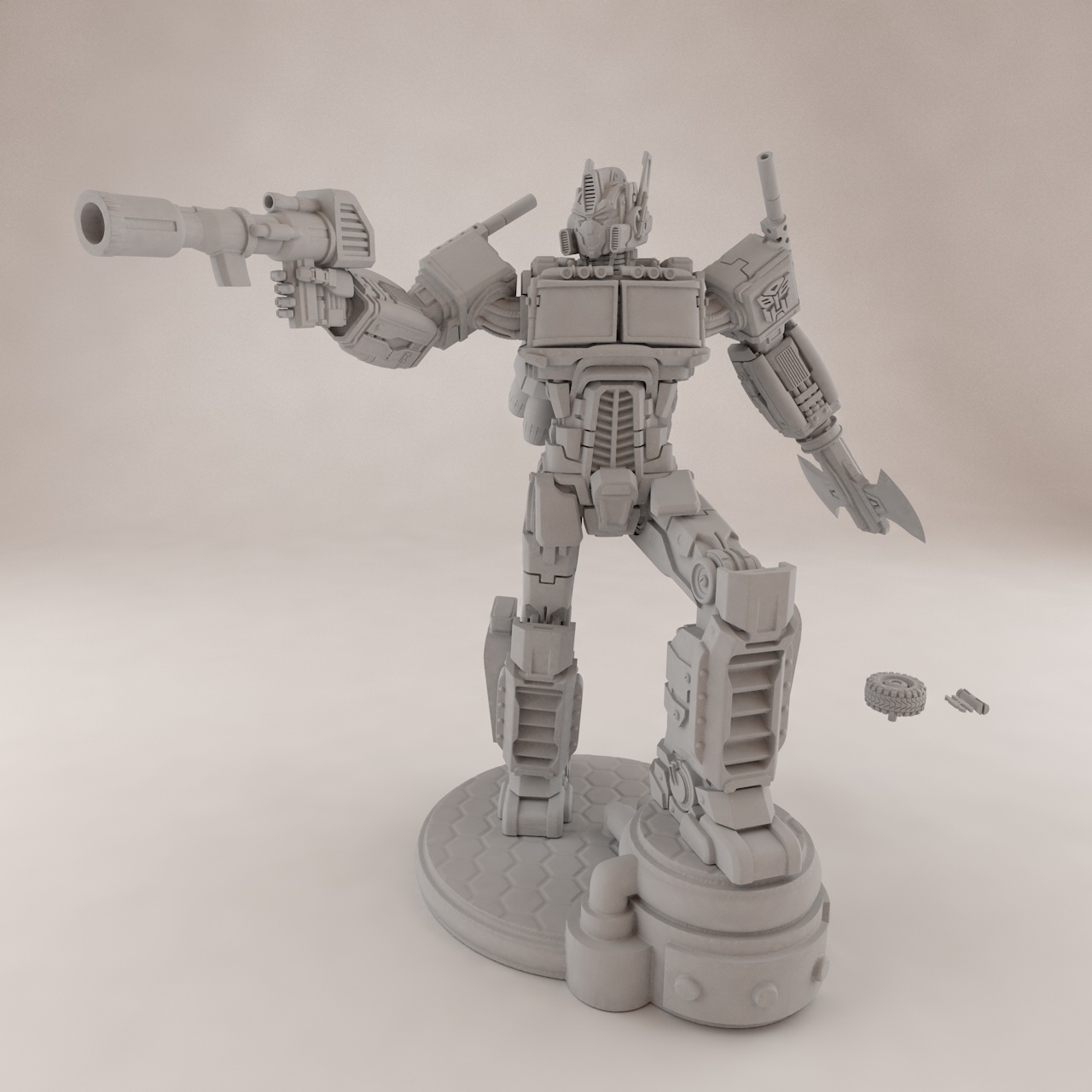 Optimus Prime 3D-utskriftsmodell