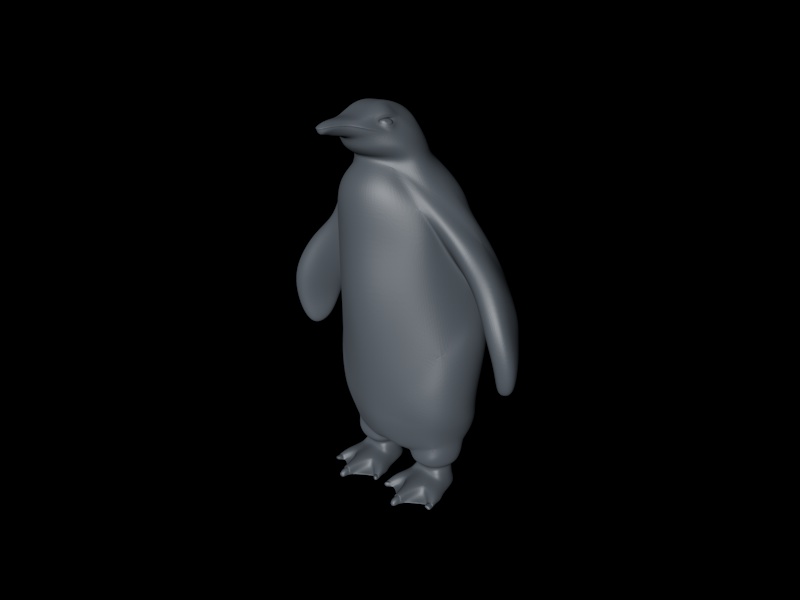Penguin 3D printing model 
