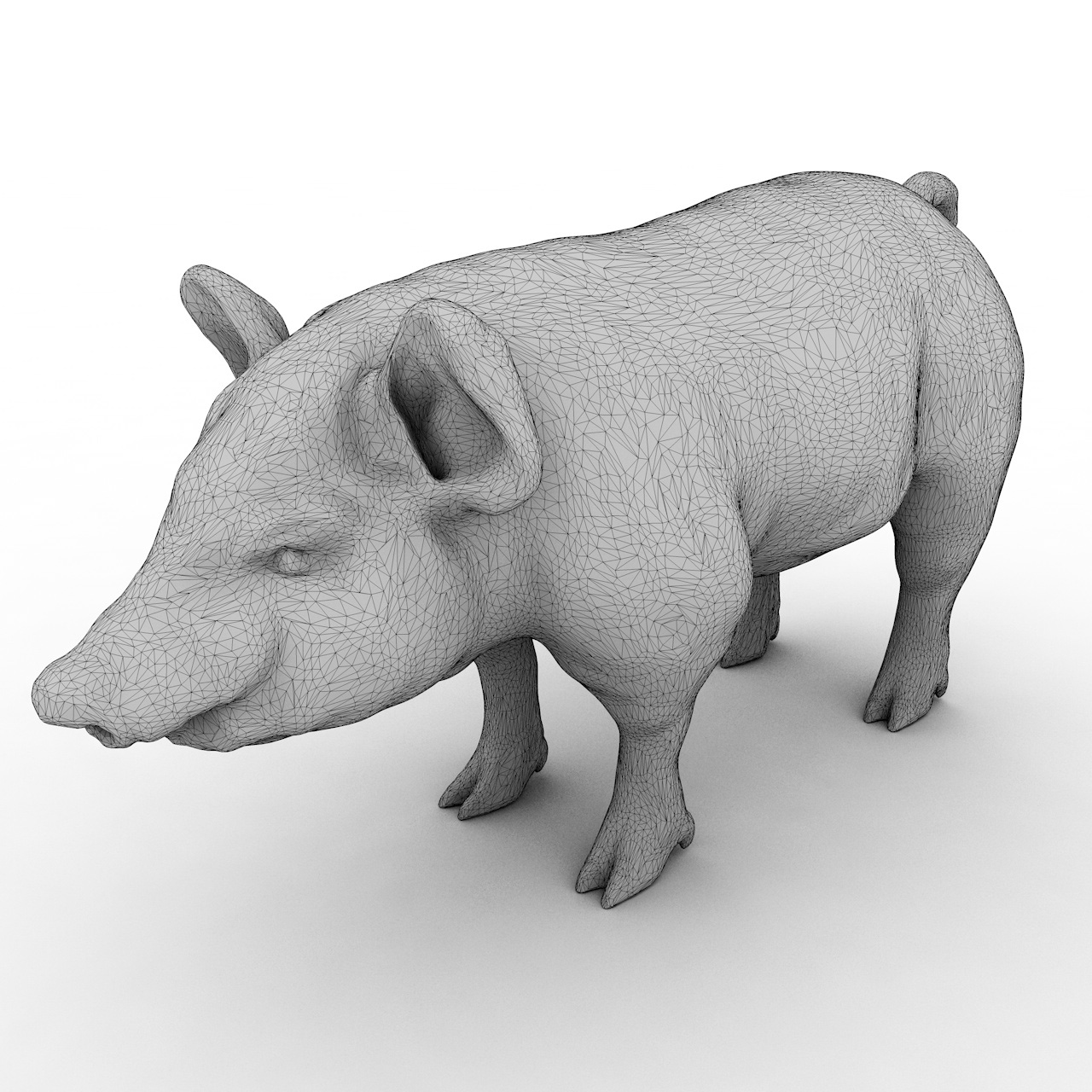 Modelo de impresión 3d de cerdo