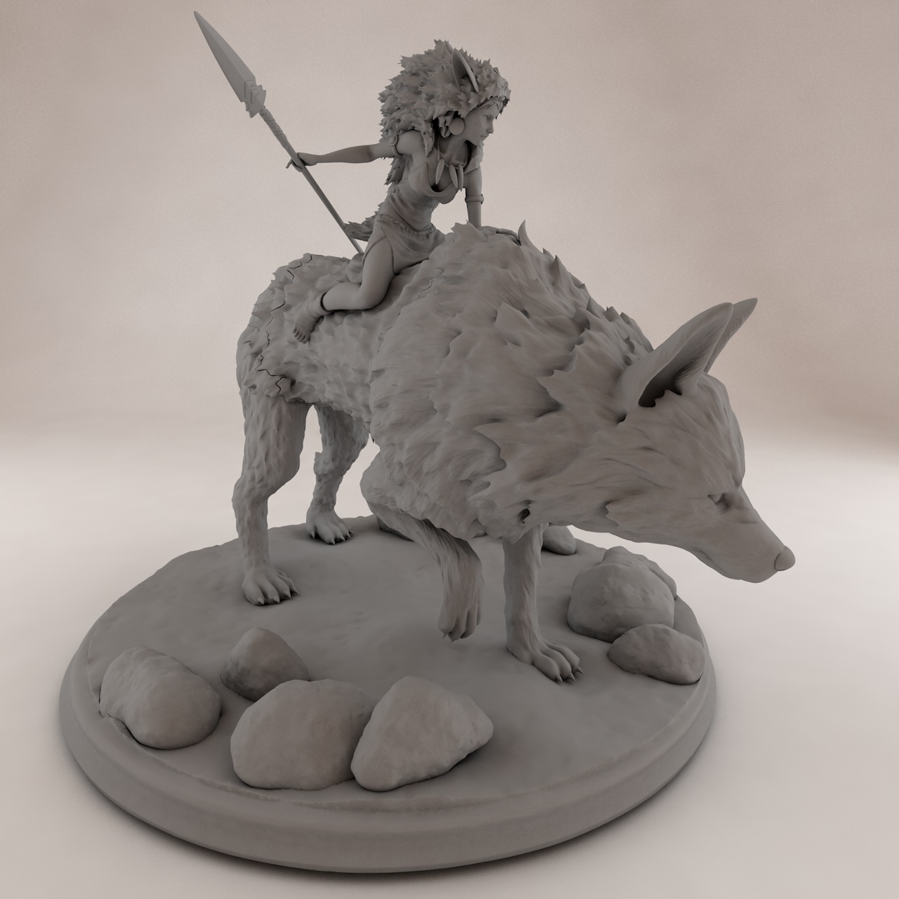 Princess Mononoke 3d printing model