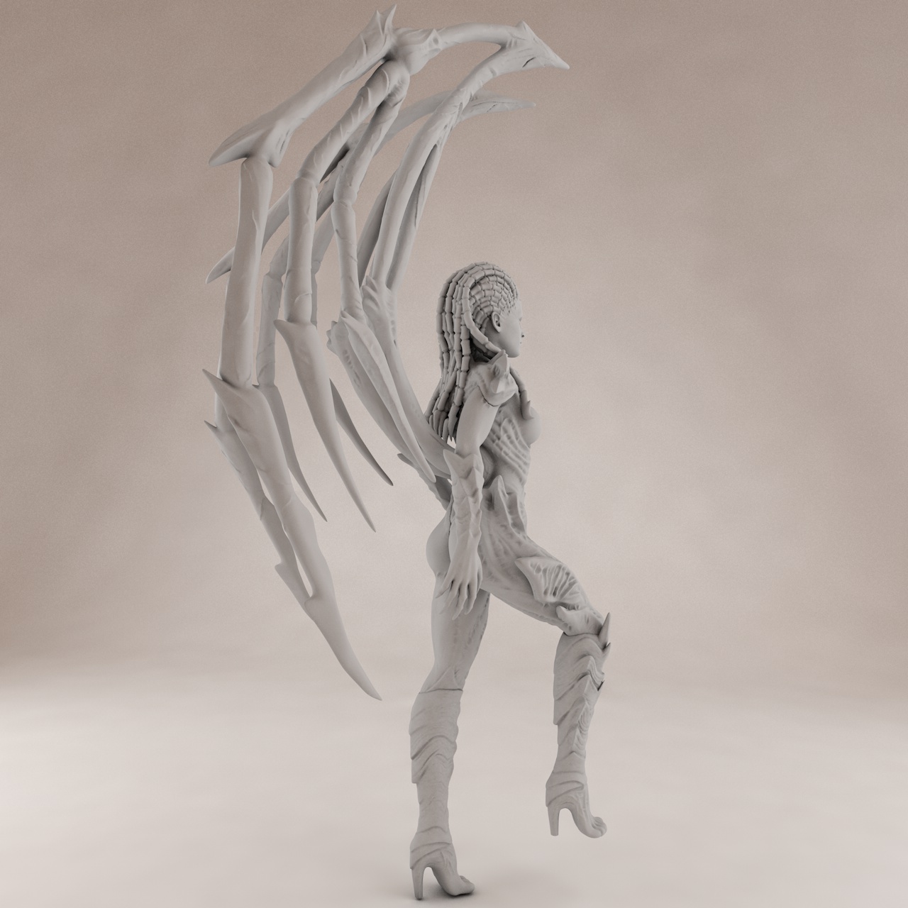 Queen of Blades 3D印刷モデル