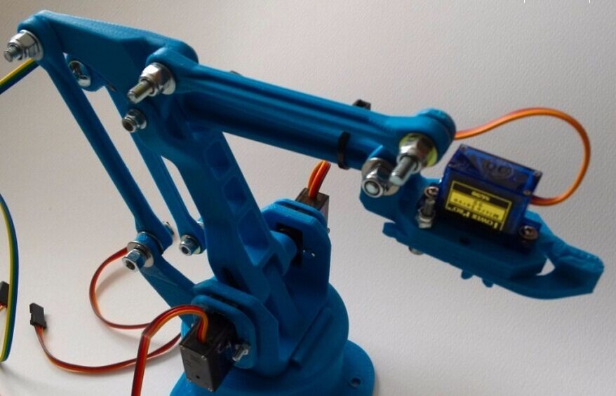 Modelo de impressão 3d do braço do robô