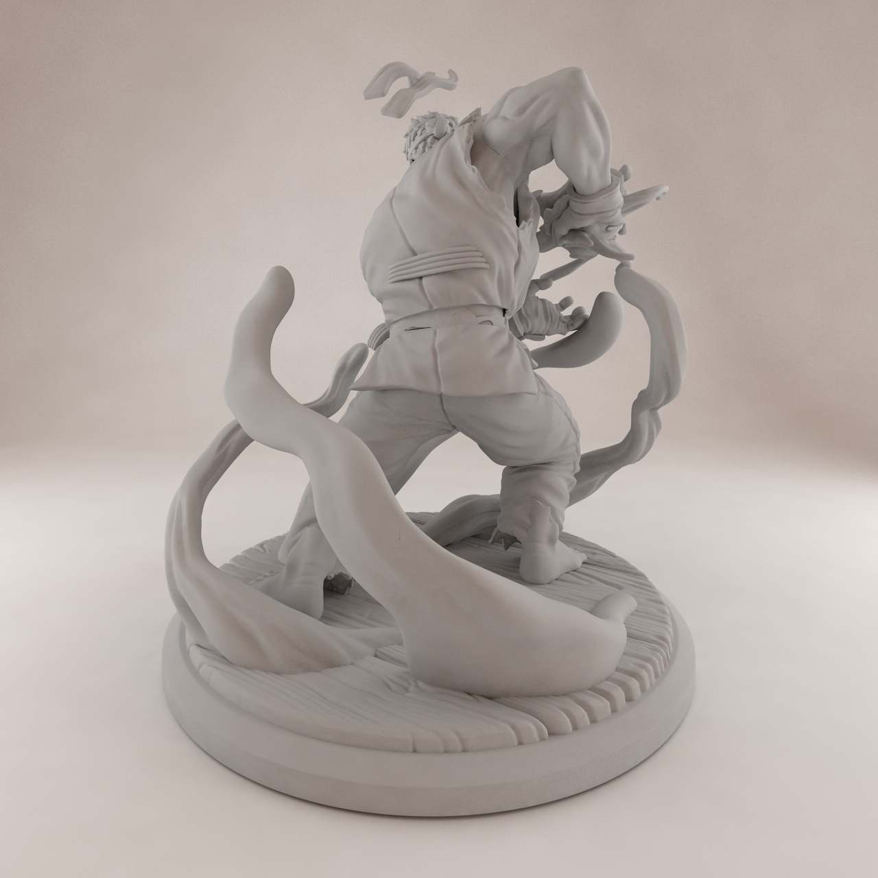 Street Fighter RYU 3D印刷モデル