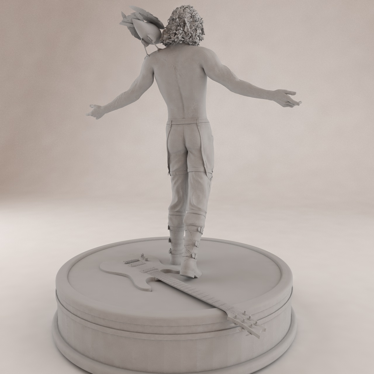 The Crow 3d printing model