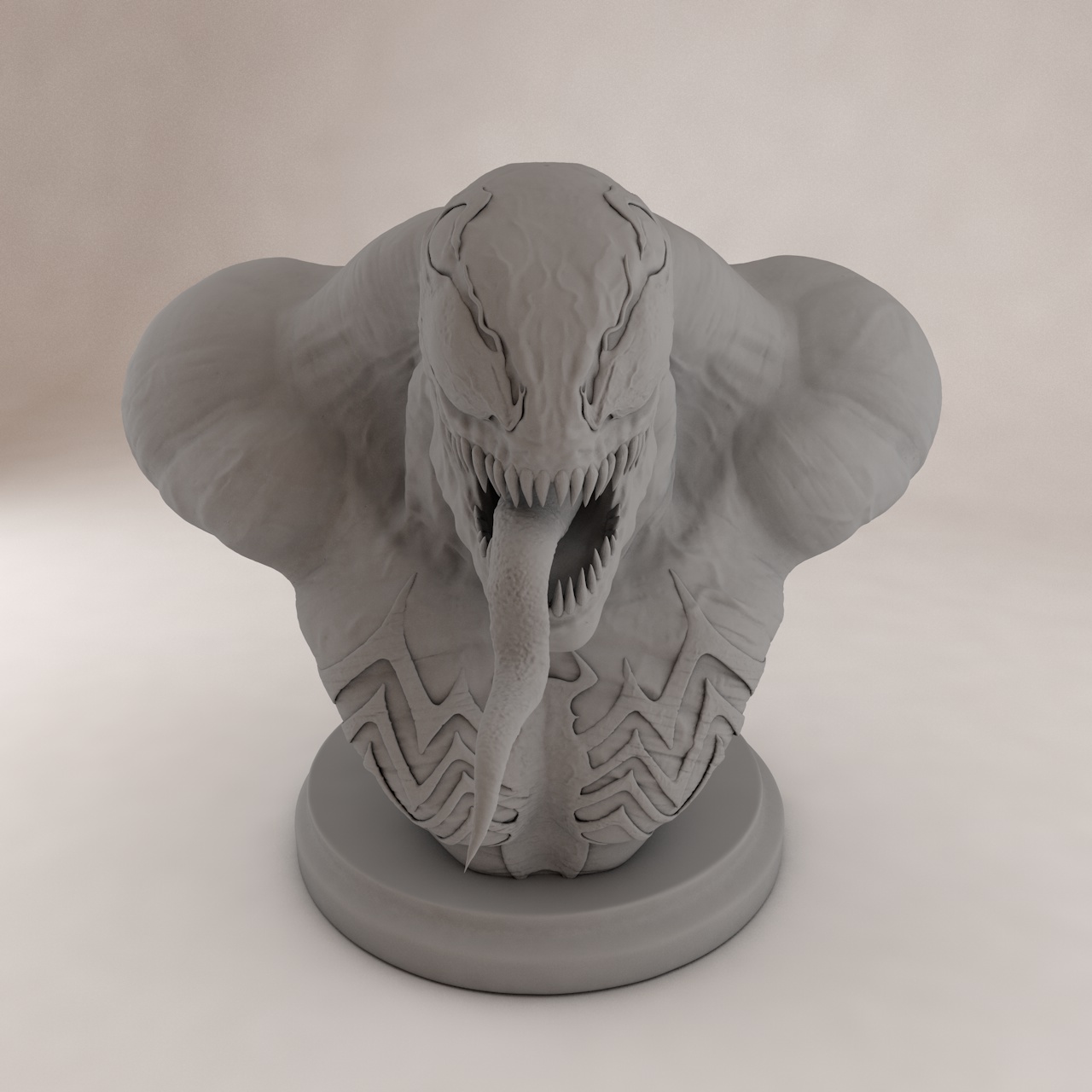 Venom Statue 3d-utskriftsmodell