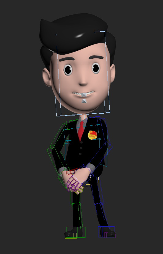مدل 3D کارتون معلم مرد