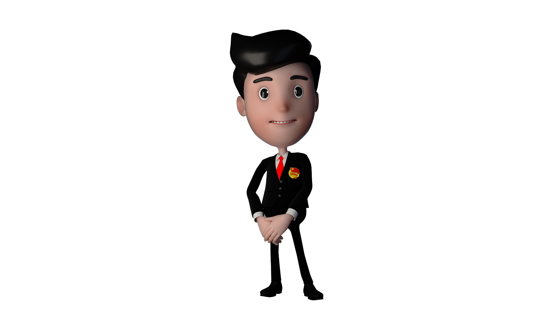 Model 3D de desen animat pentru bărbați