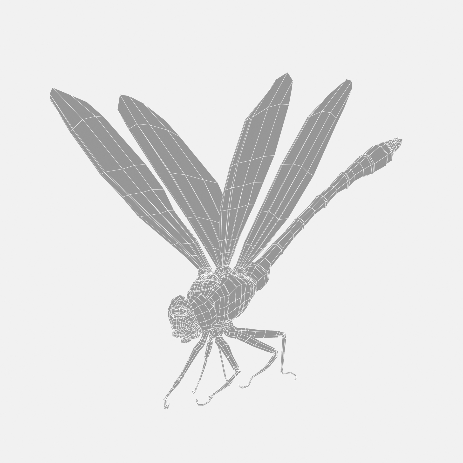Ink material Dragonfly 3d model