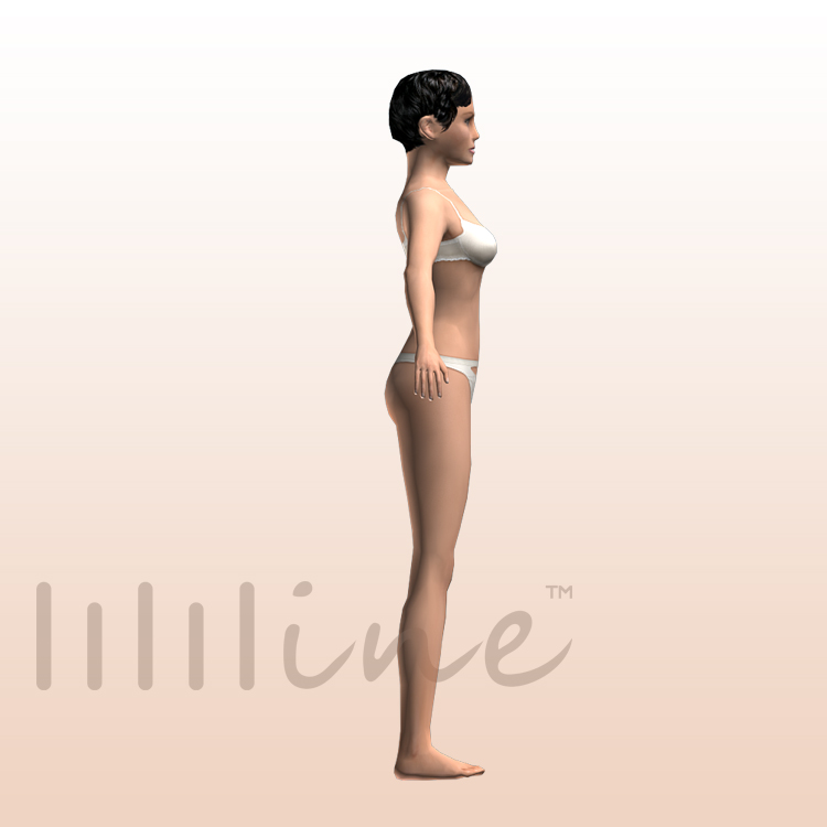 Sexy Bikini Girl 3D Model