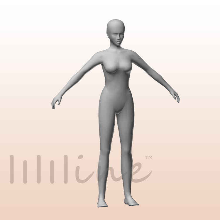 Seksi Bikini Kız 3D Modeli