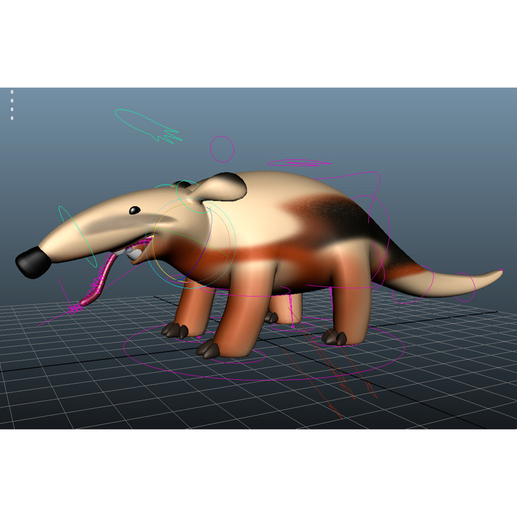Anteater 3D Cartoon Model Animal