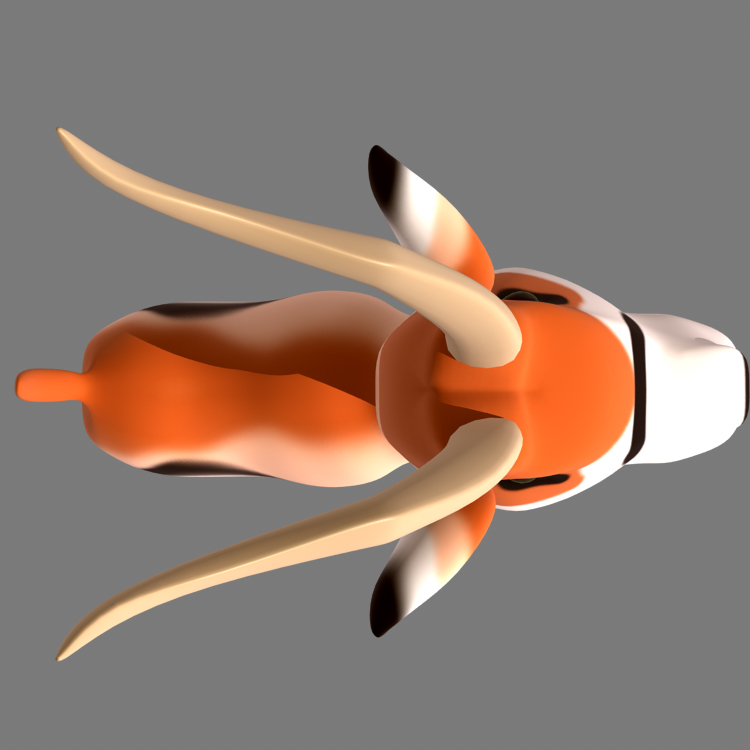 Çizgi Film Gazelle 3D Model Hayvanlar - 0030
