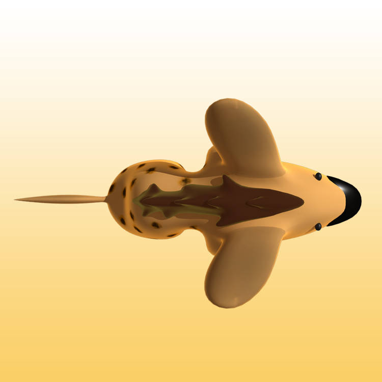 鬣狗卡通3D模型动物类-0044