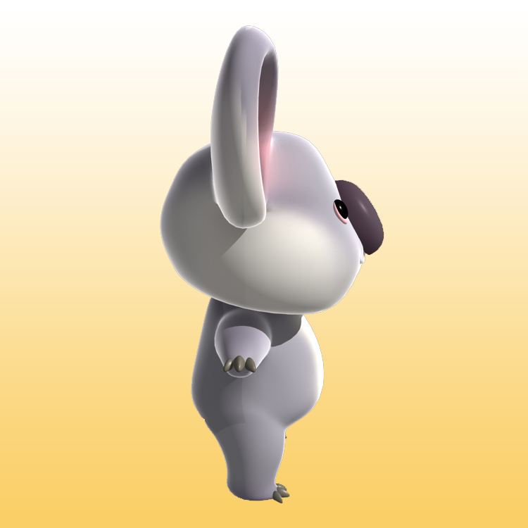 Koala 3D Cartoon Modell Tier 0042