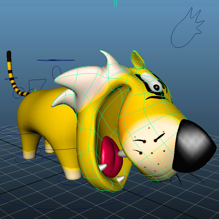 Cartoon Tiger 3D Model Animals - 0037