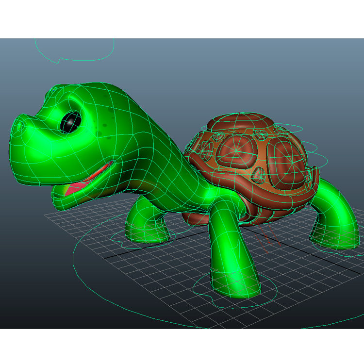 Karikatür Kaplumbağa 3D Model Hayvan