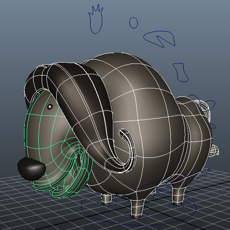 卡通牦牛3D模型带绑定带动作(动物类--0035)