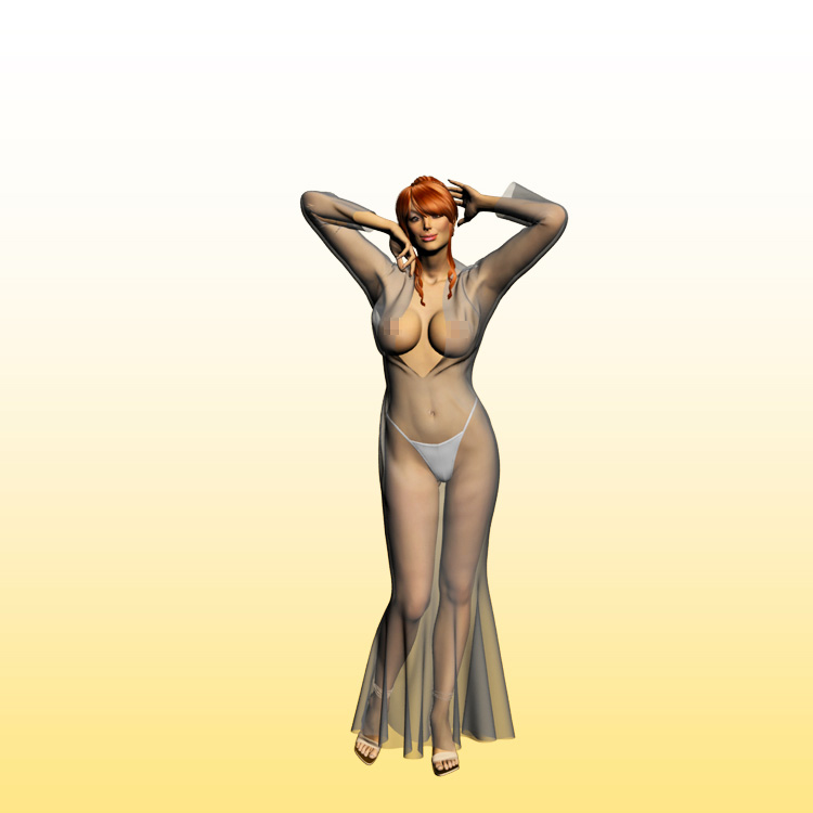 Sexy Hot Girl 3D Model