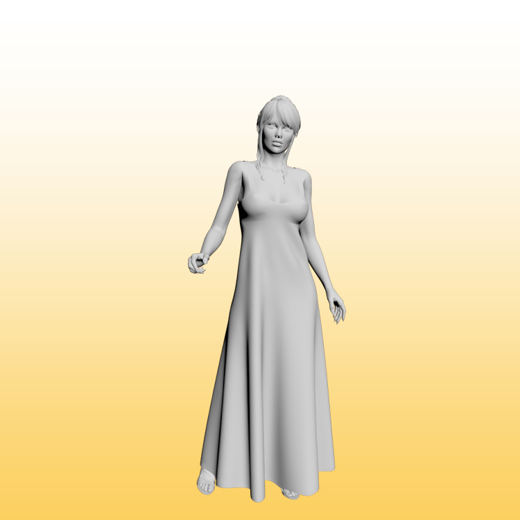 Sexy Frau 3D-Modell