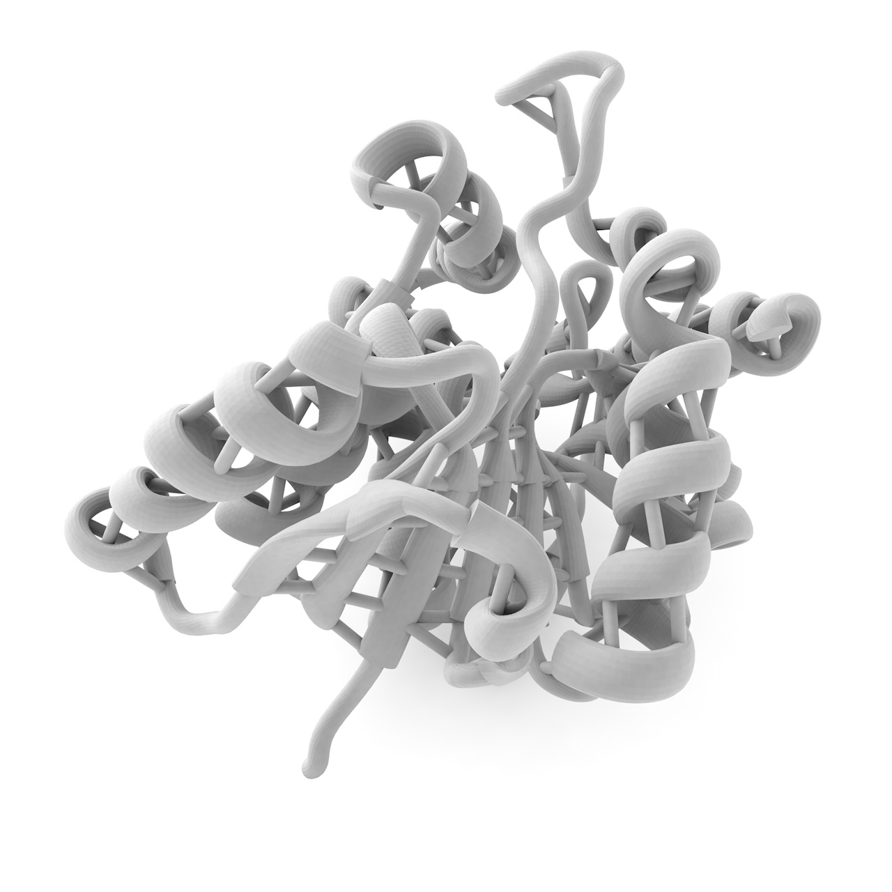 PfLDH molecular structure 3d print model