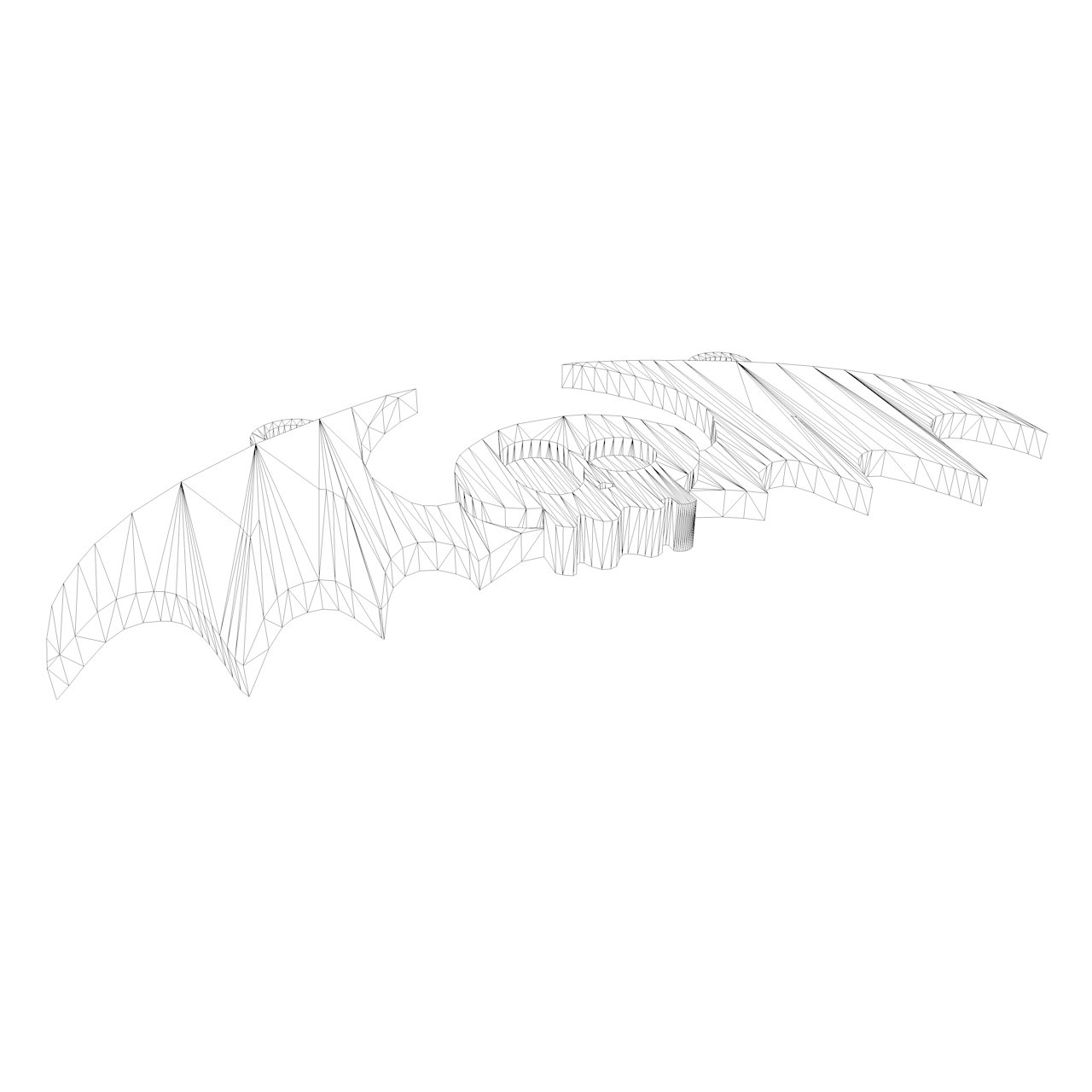 Colgante de calavera de murciélago modelo de impresión 3d