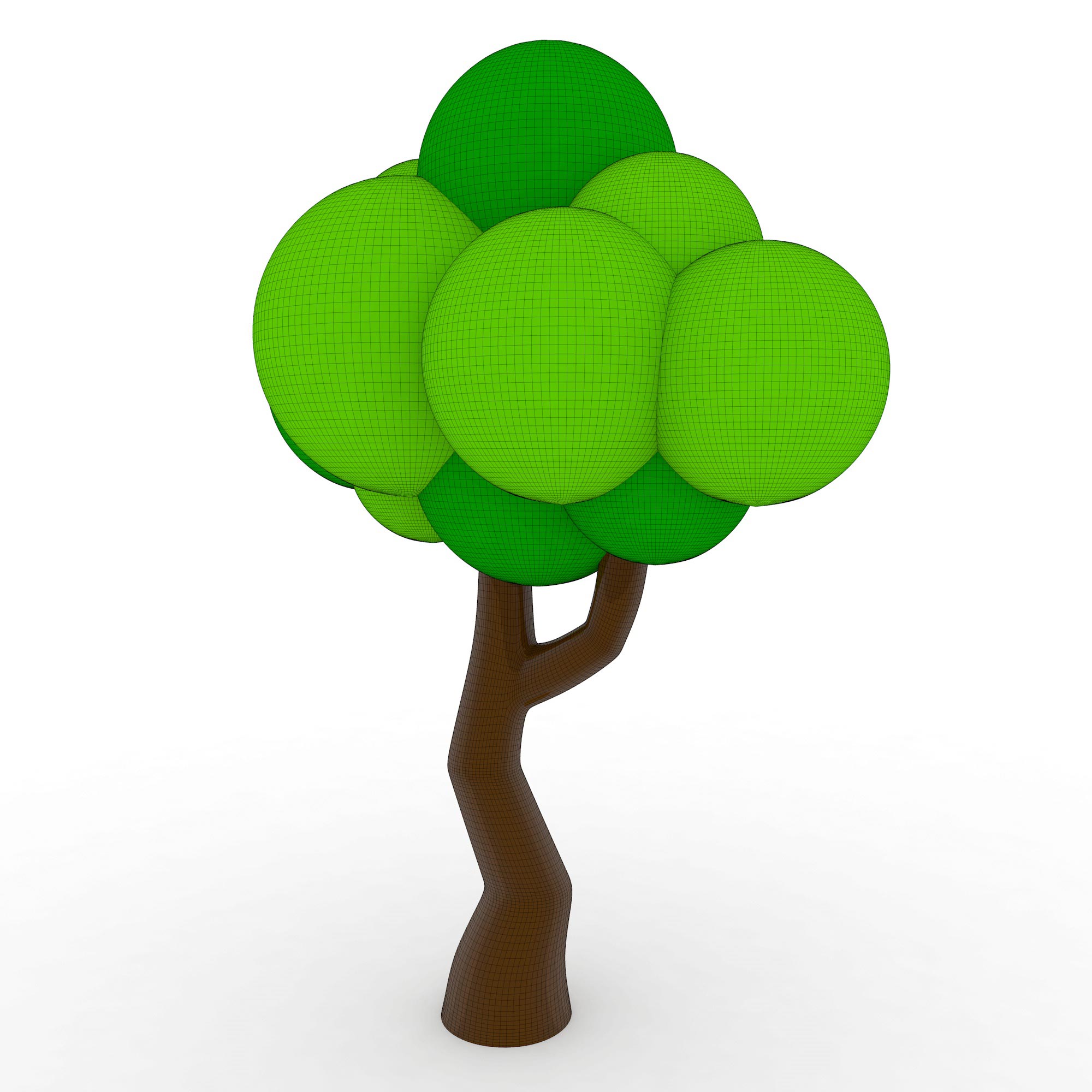 کارتون درخت 3D مدل