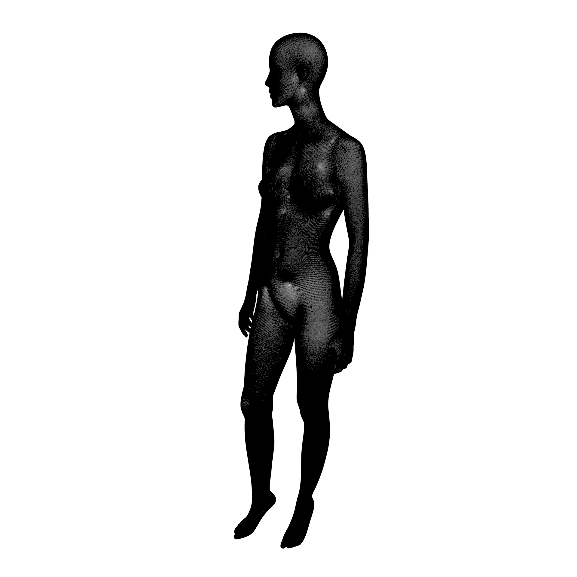 Kvinne mannequin mote 3d print modell