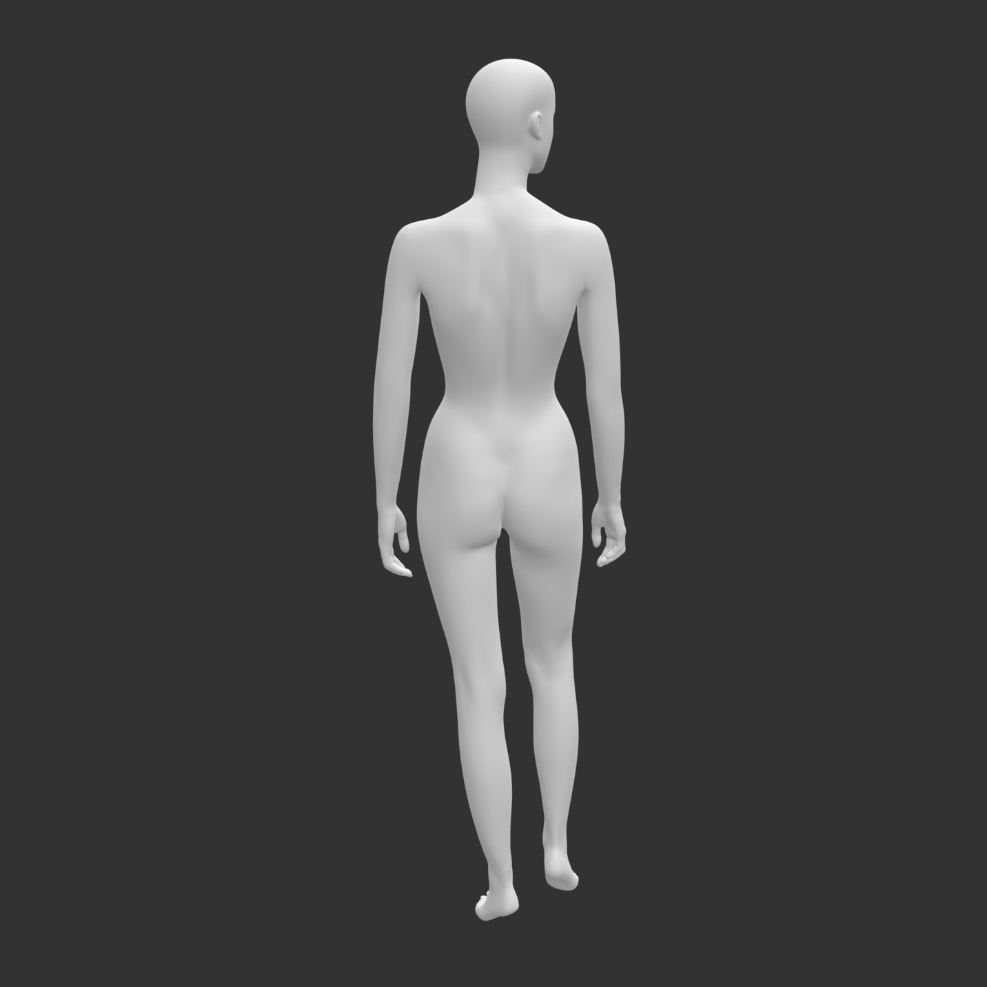 Modèle d'impression 3D de mannequin femme
