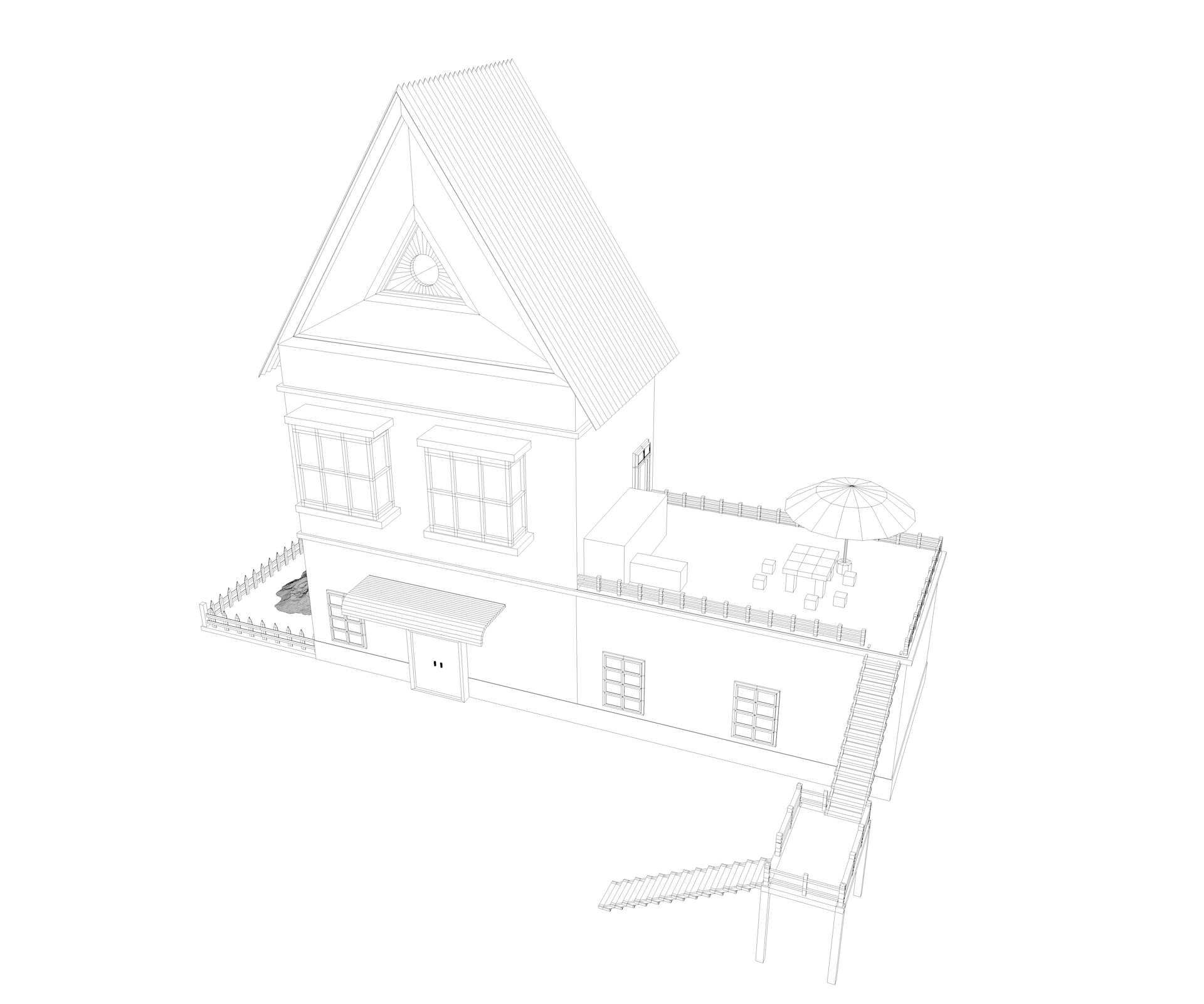 Ház 3d modell