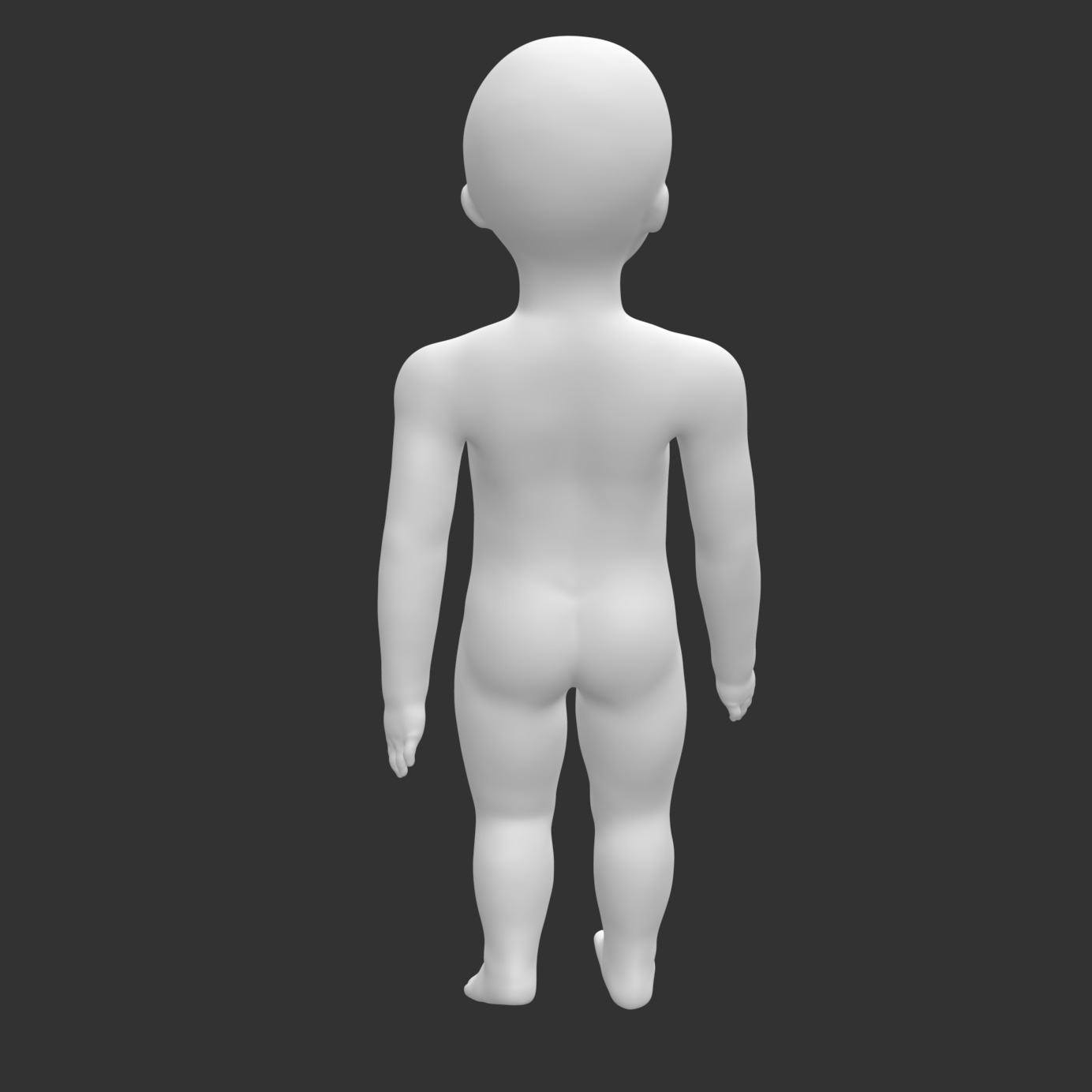 Kid baby mannequin 3d print model