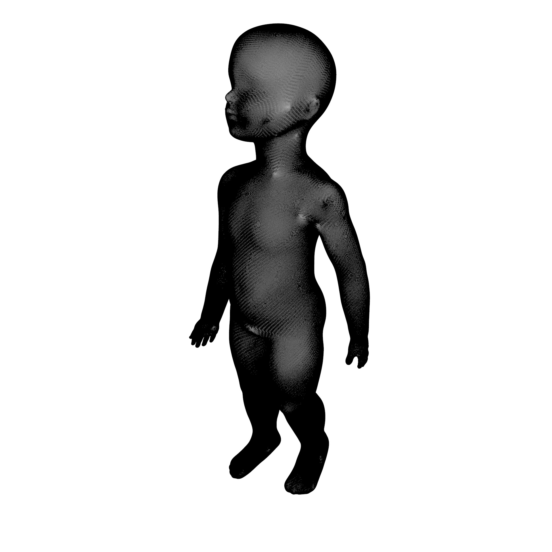 Kid baby mannequin 3D-utskriftsmodell