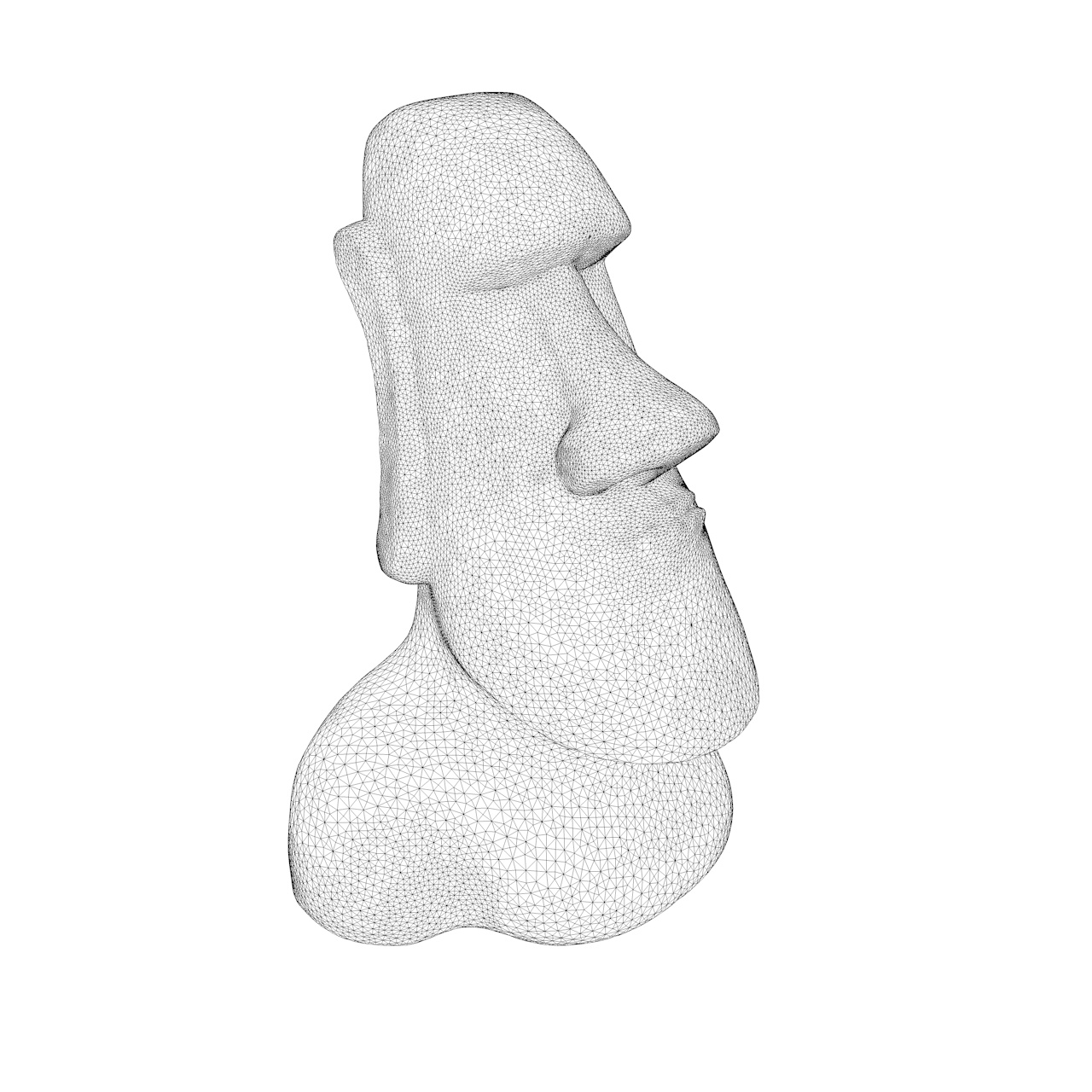 Moai 3d print model