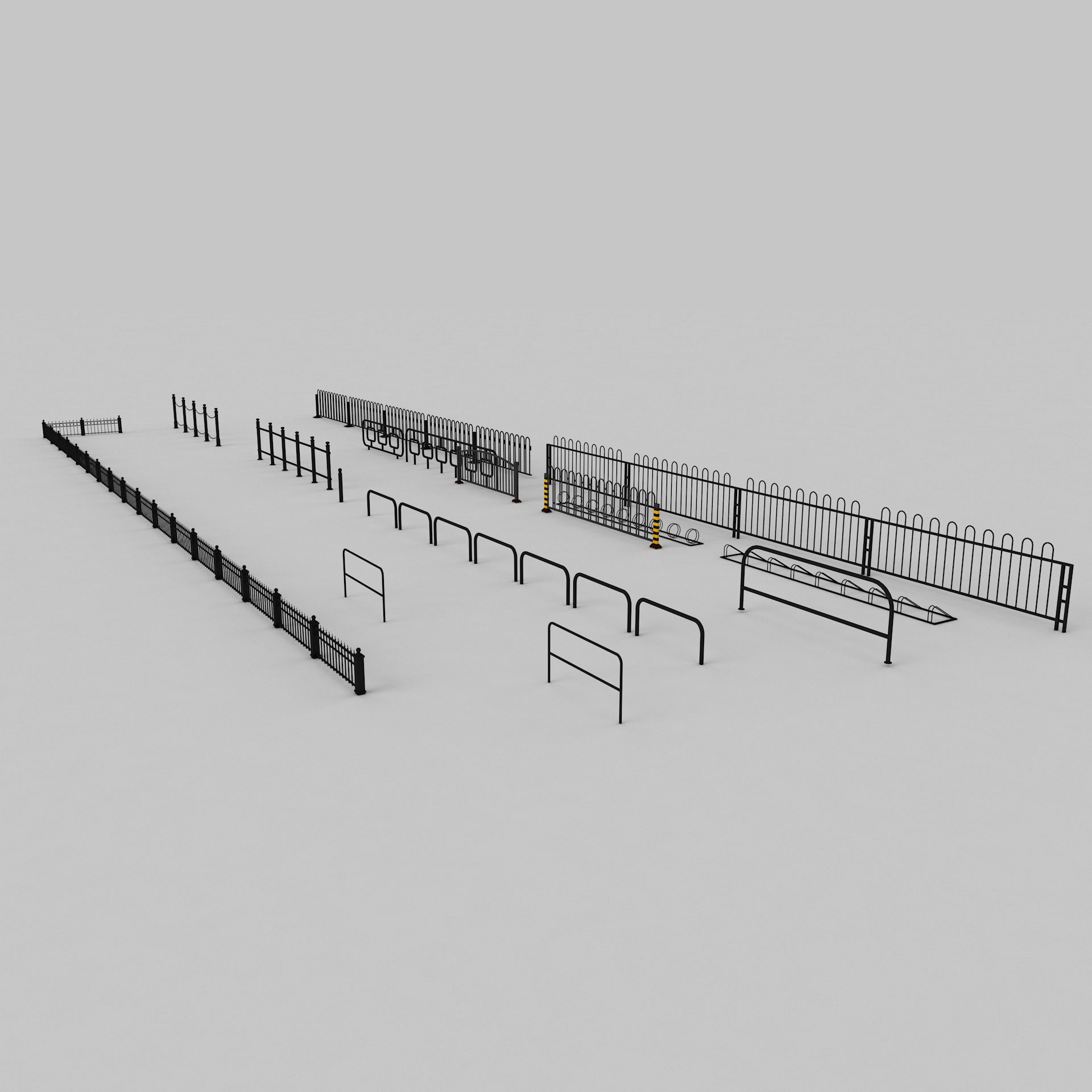 Railing kit 3d model