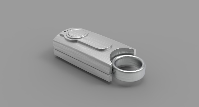 Mp3 player 3D model industrial design