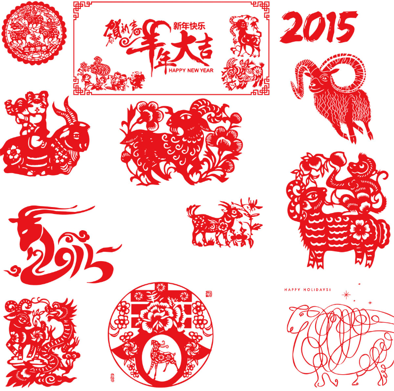 Chinese paper-cutting art Vector