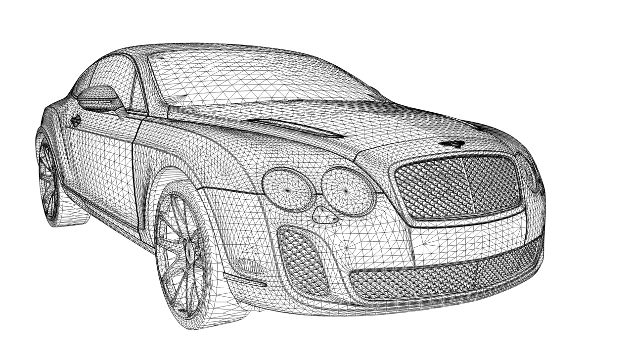 Bentley Continental GT 3D-modell