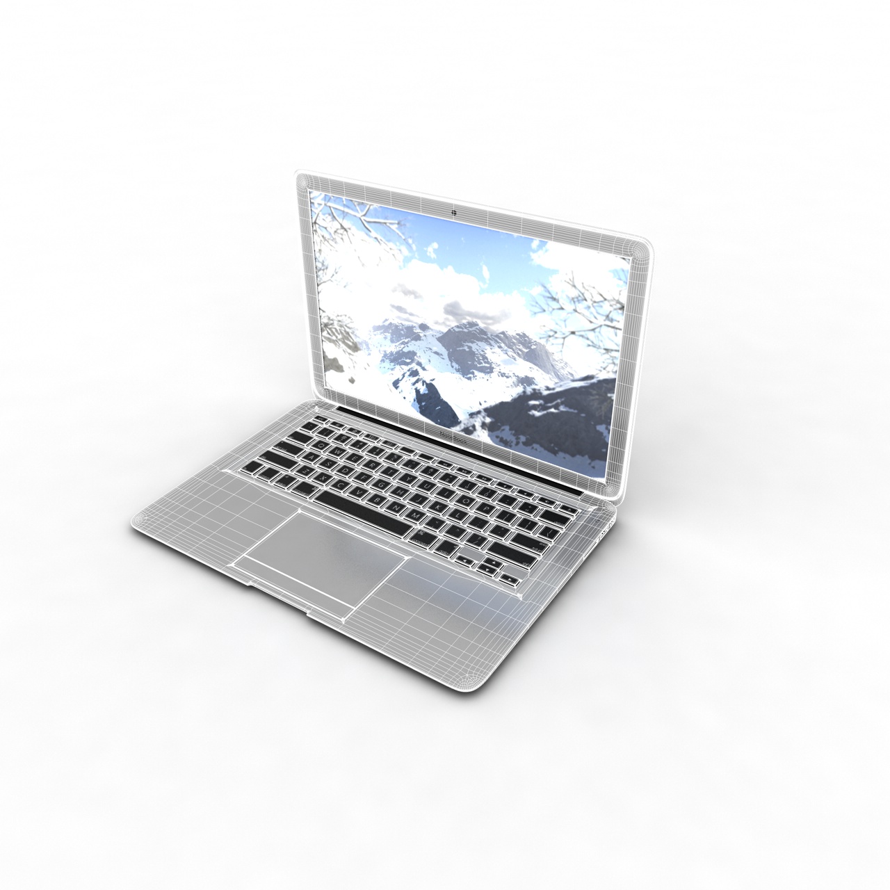 MacBook Air 3D-modell