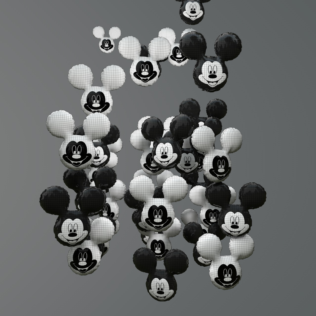 Mickey ballonger C4D animasjon