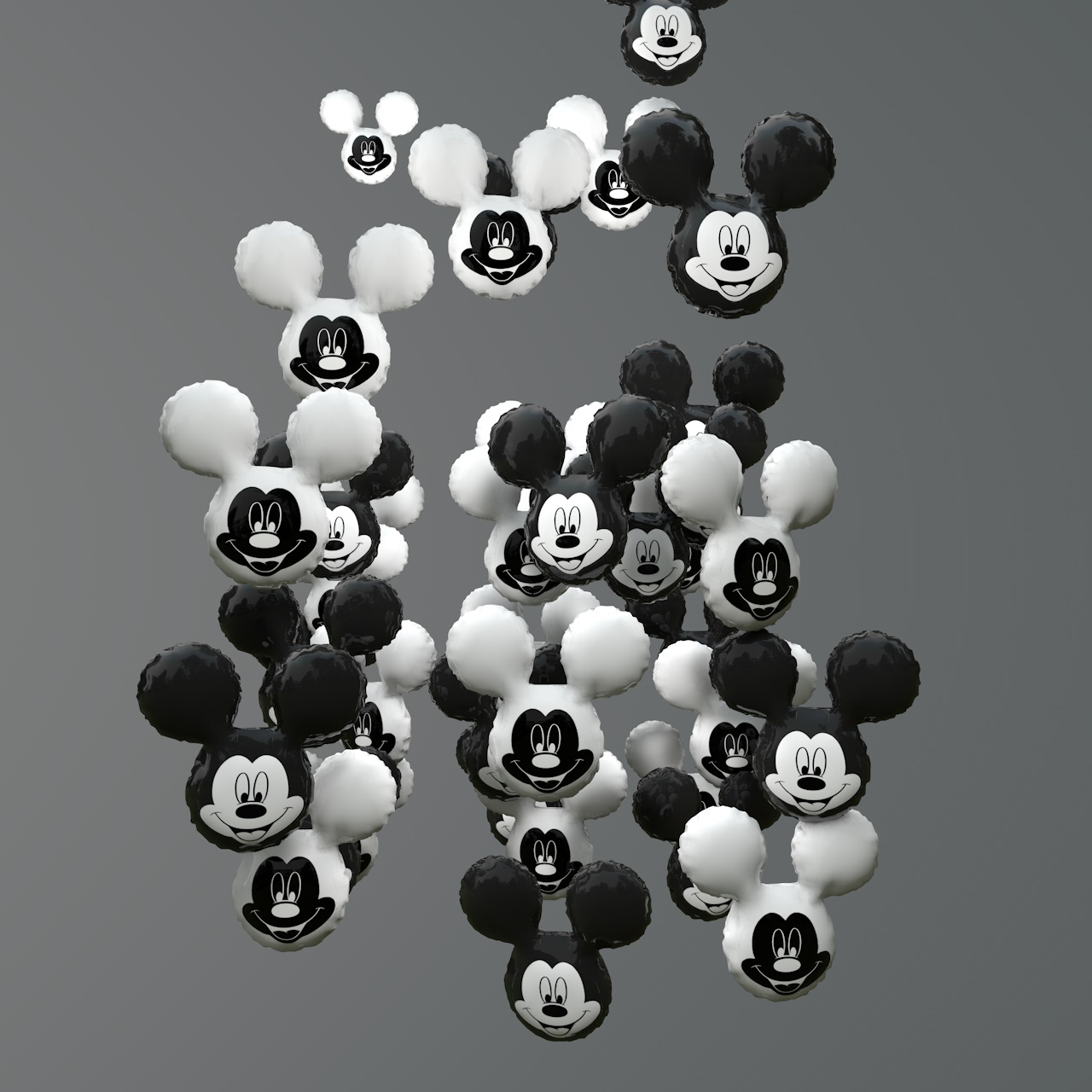 Mickey Balloons C4D animation