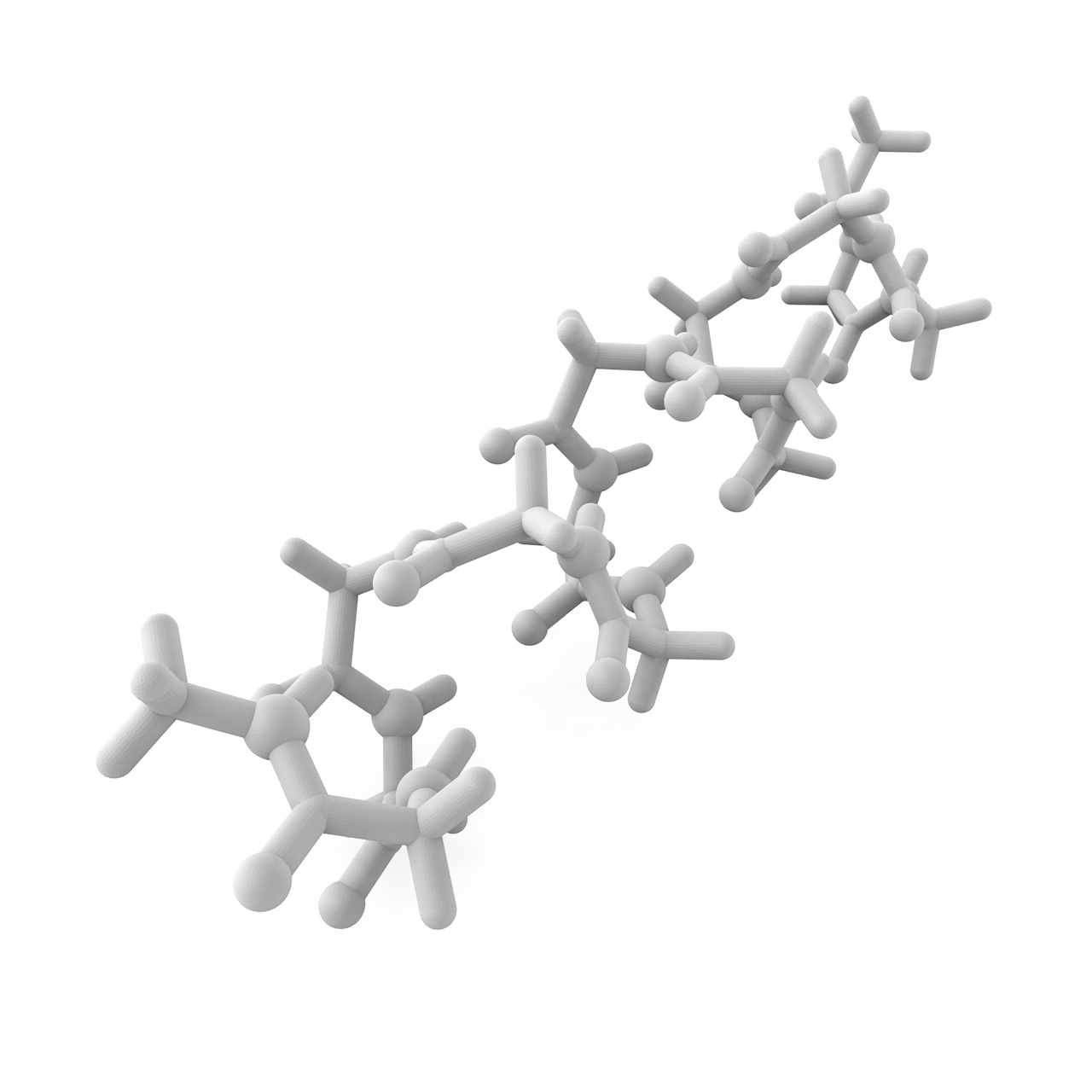 Modelo de impresión 3d de poliglicina alpha helix