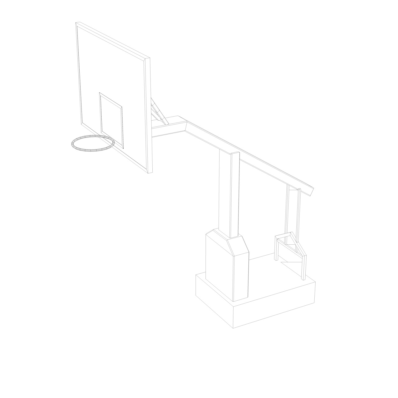 Basketball Stands 3d model