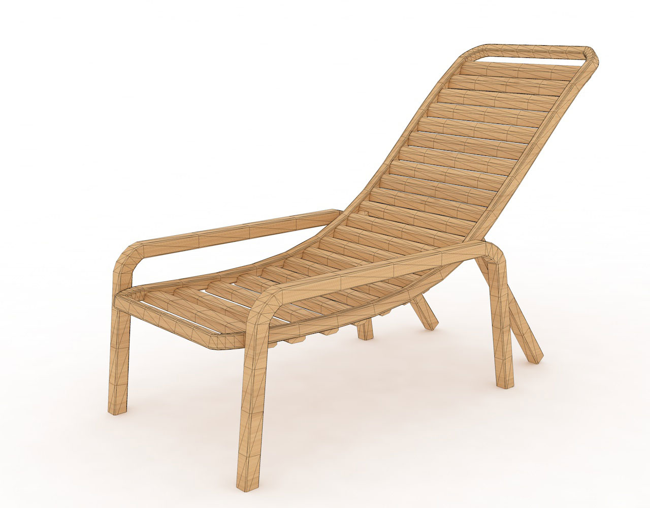 Beach Chair 3D-Modell