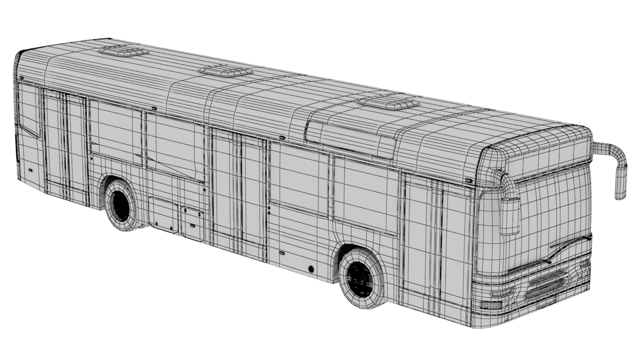 Buss 3D modell