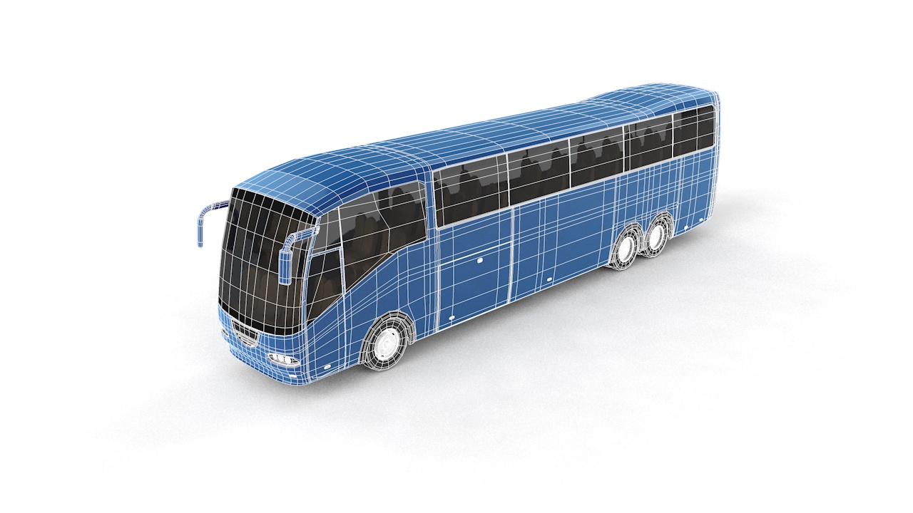 Stadsbus 3D-model