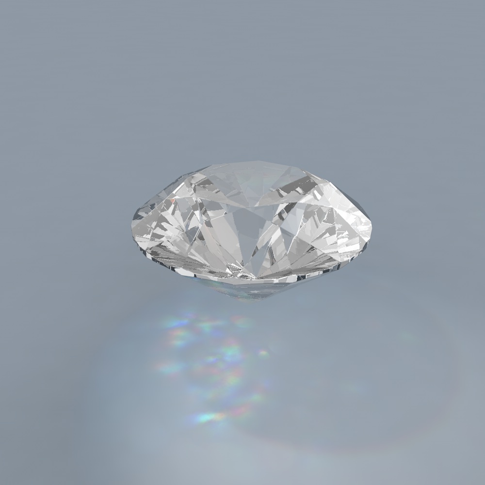 Modelo 3D de diamante