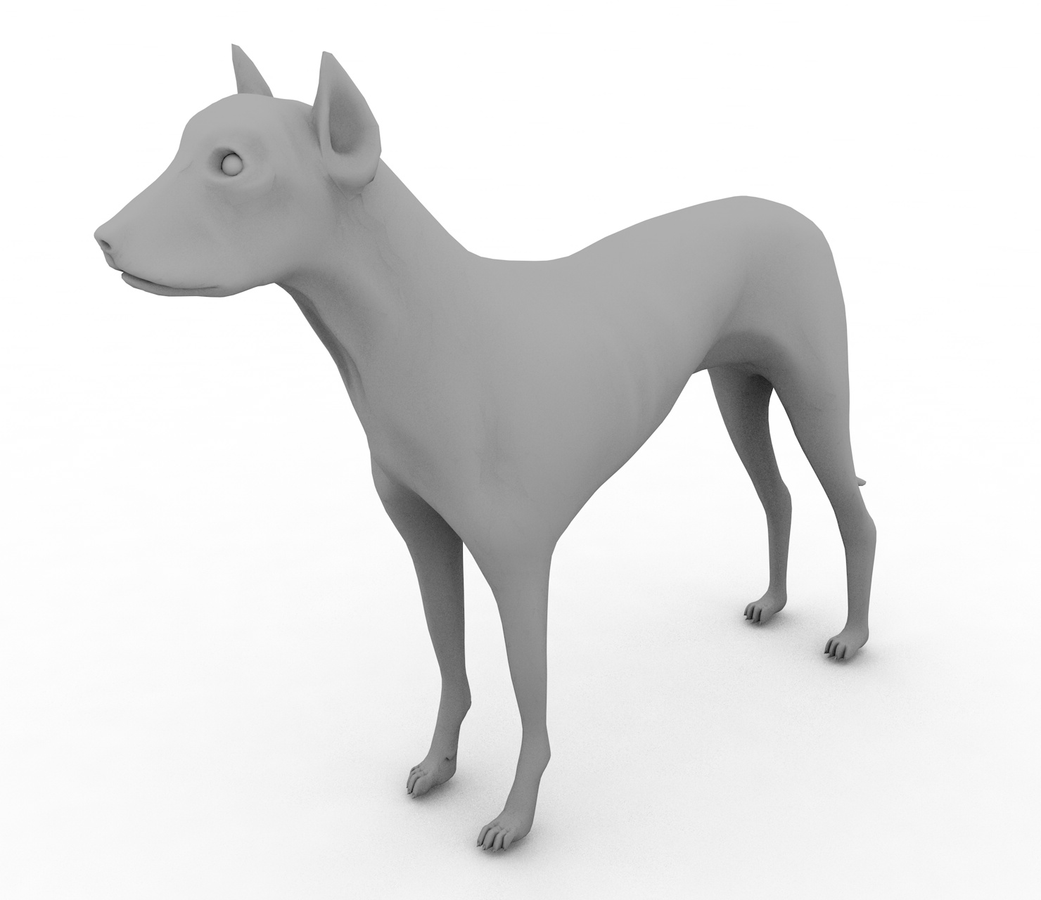 犬の3dモデル Llllline