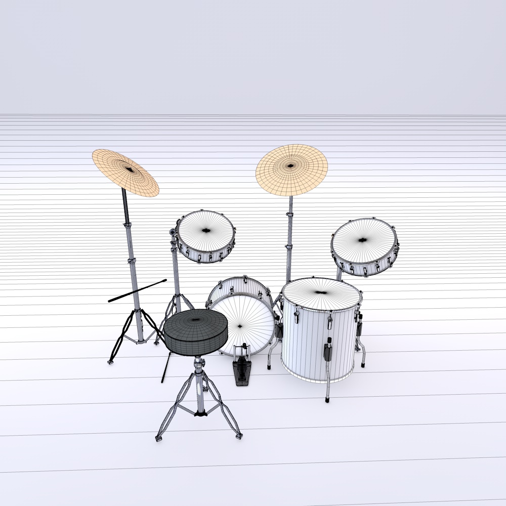 Drums 3D model