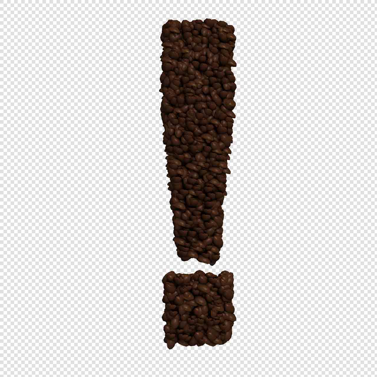 Boabe de cafea alfabetele litere transparent png